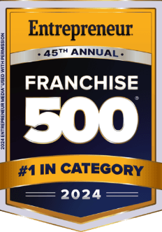 Ranked 1 franchise 500 category by Entrepreneur magazine